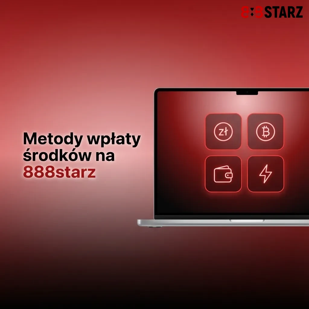 Ekran wpłaty depozytu na 888starz z listą metod płatności online i polem do wpisania kwoty wpłaty