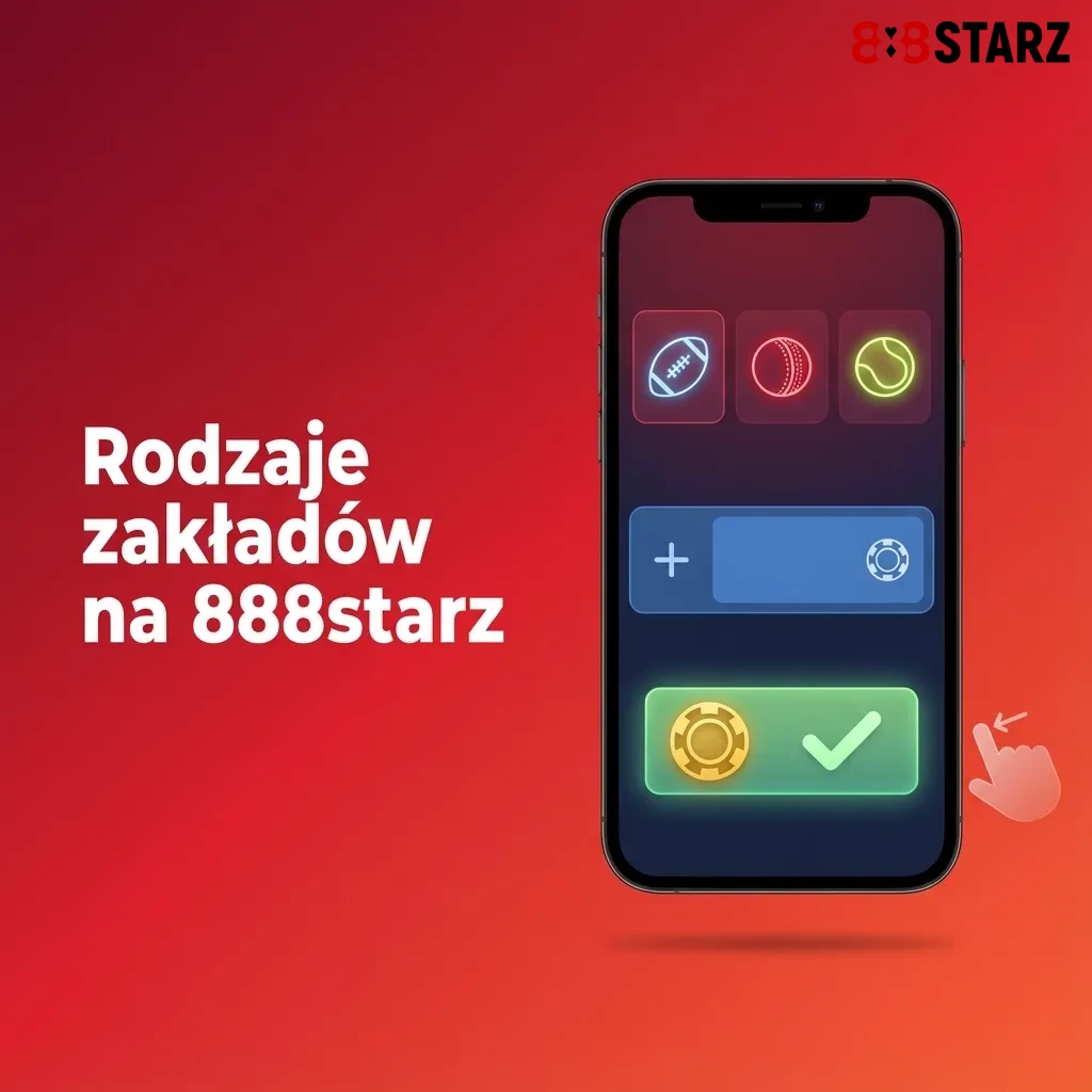 Infografika przedstawiająca rodzaje zakładów na 888starz: solo, akumulowany i systemowy z krótkim opisem ryzyka i wygranych