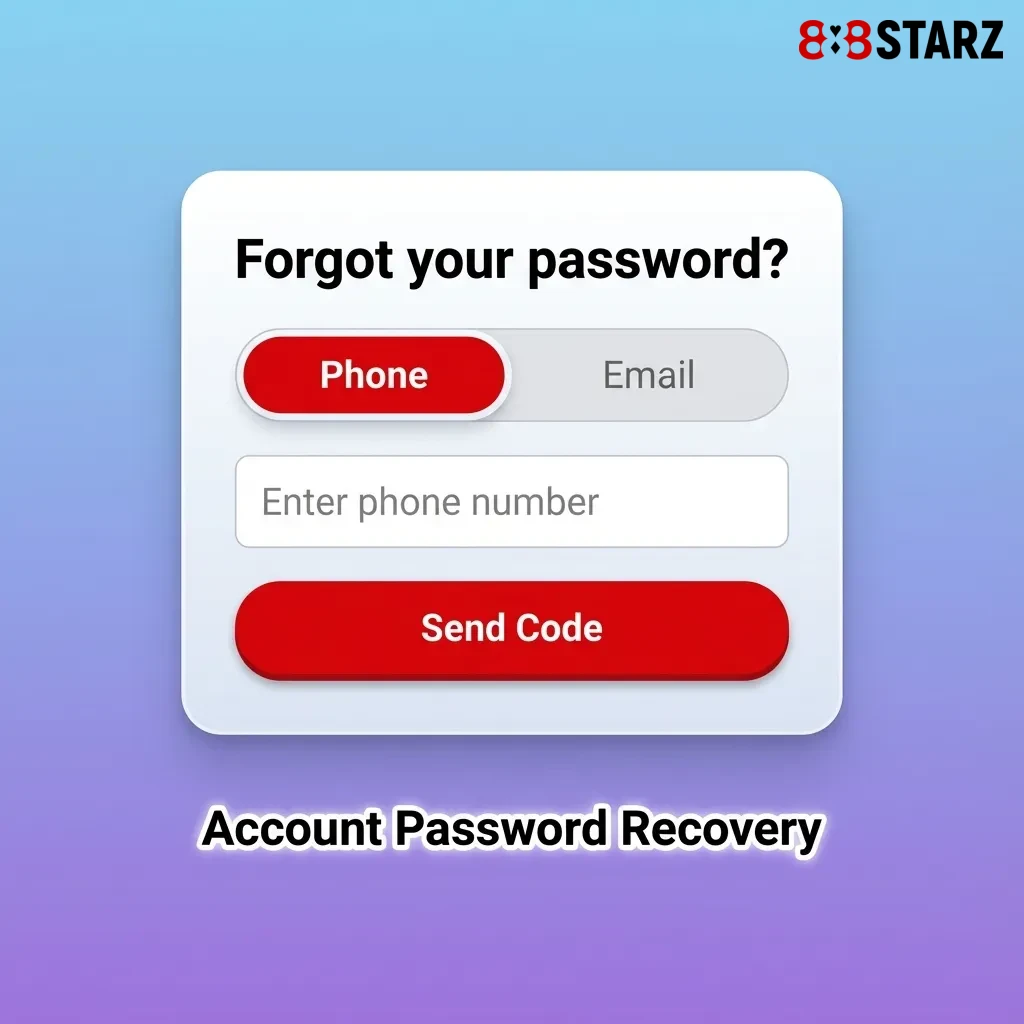 Password recovery process showing steps from forgot password link to creating new secure password