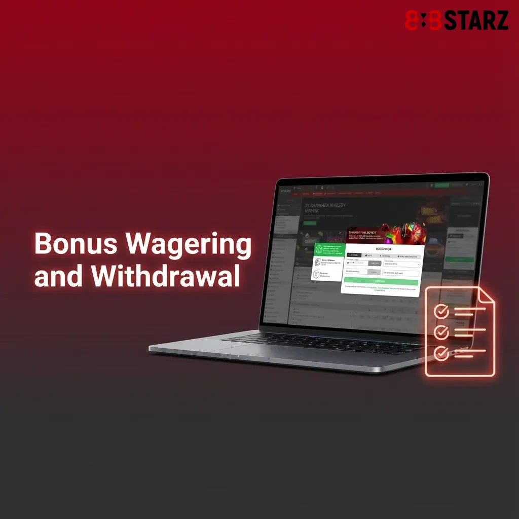 Bonus account icon with wagering requirements checklist showing 35x casino and 5x sports betting rules