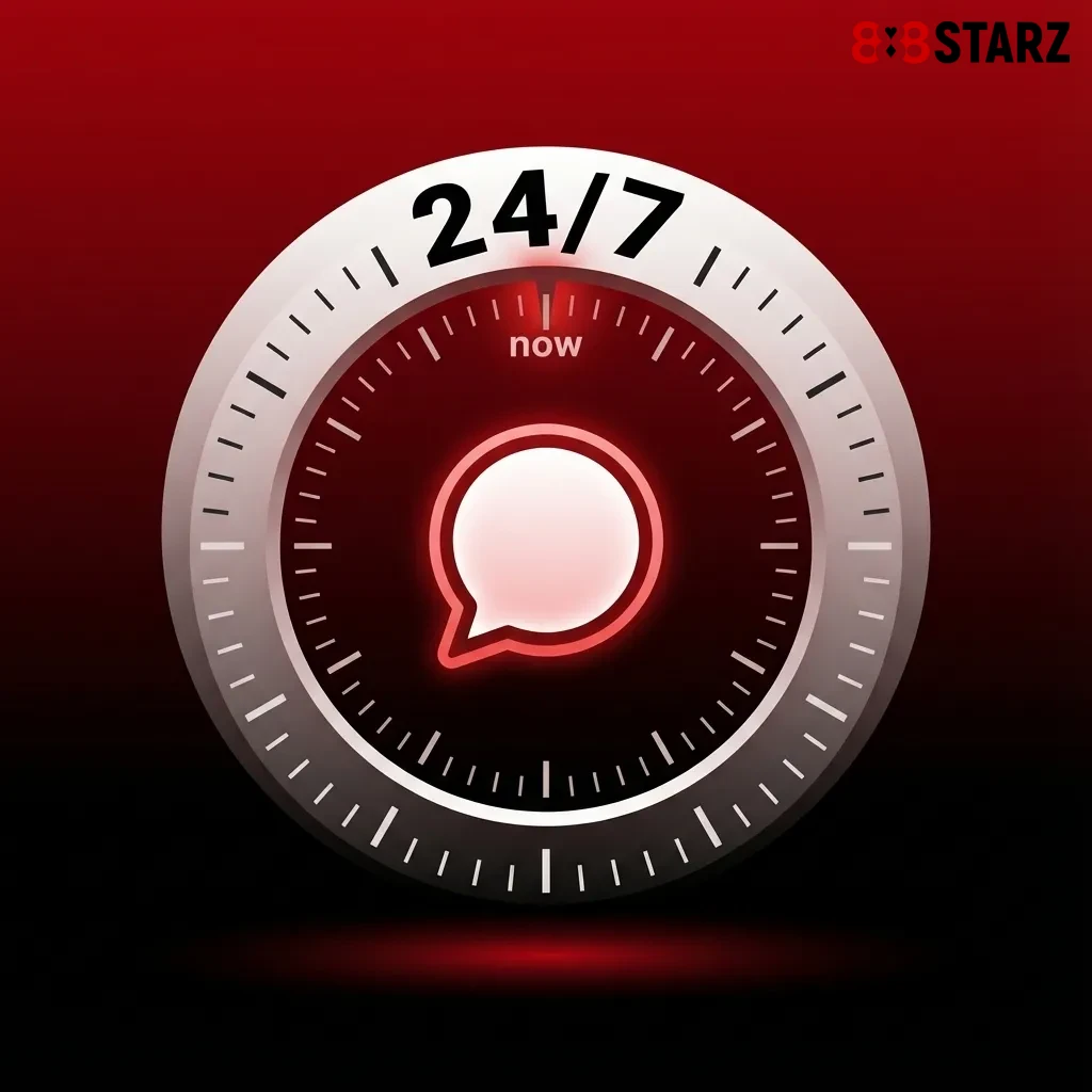 Customer service representative assisting user through 24/7 live chat support interface with quick response time