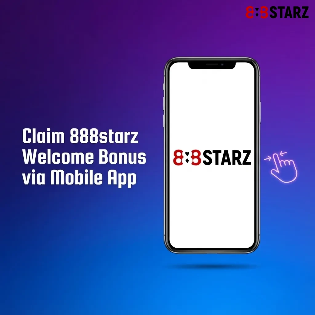 Mobile app interface showing 888starz welcome bonus registration and deposit process for new users
